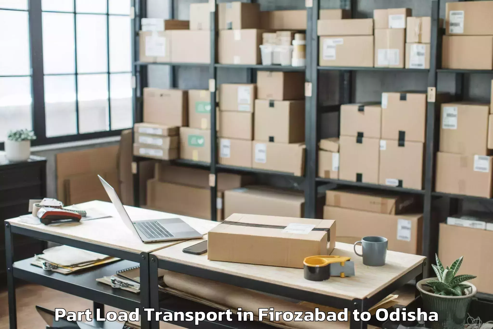 Firozabad to Dhamara Part Load Transport Booking